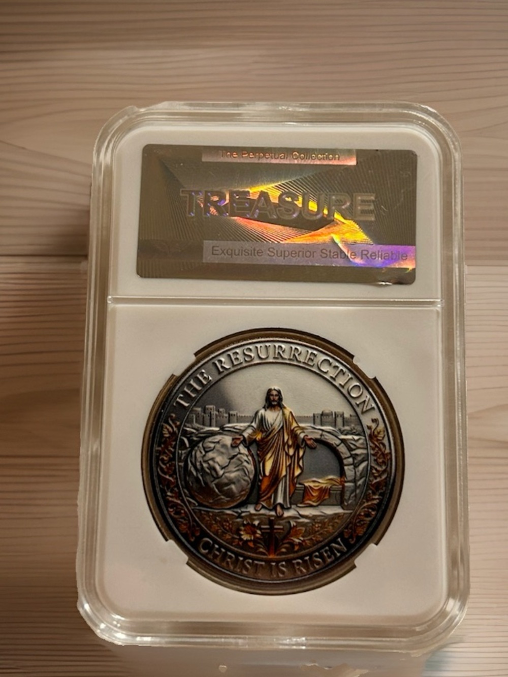 He Is Risen! Bronze-Colored Commemorative Coin - Resurrection Design